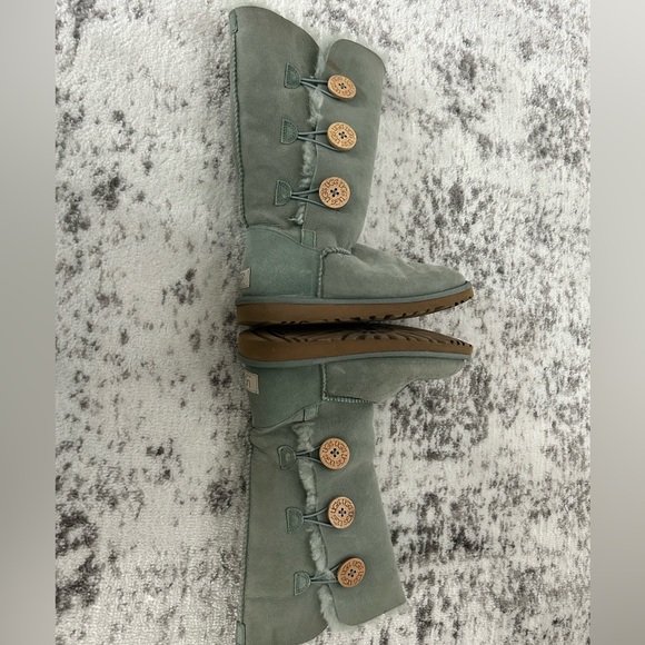 UGG Bailey Button Triplet ll Boot Blue - Picture 4 of 8